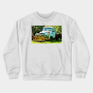 Blue Snowplow Truck Crewneck Sweatshirt